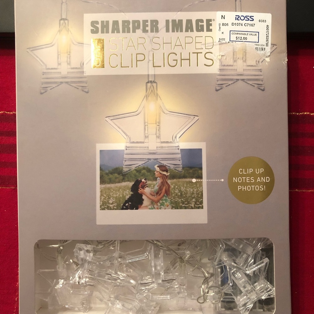 Star shaped LED clip lights